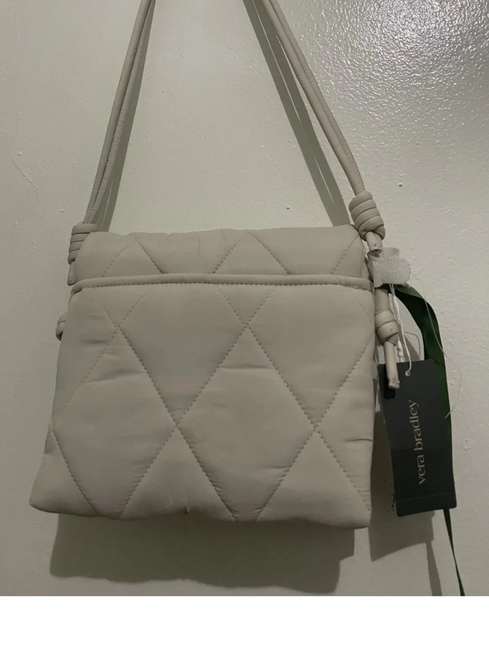 Vera Bradley Featherweight Baird Hipster Crossbody Bag Pumice Stone NWT